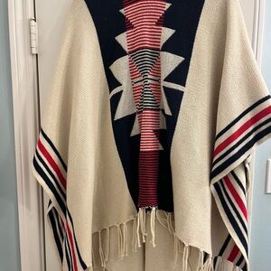 Geometric Patterned Poncho